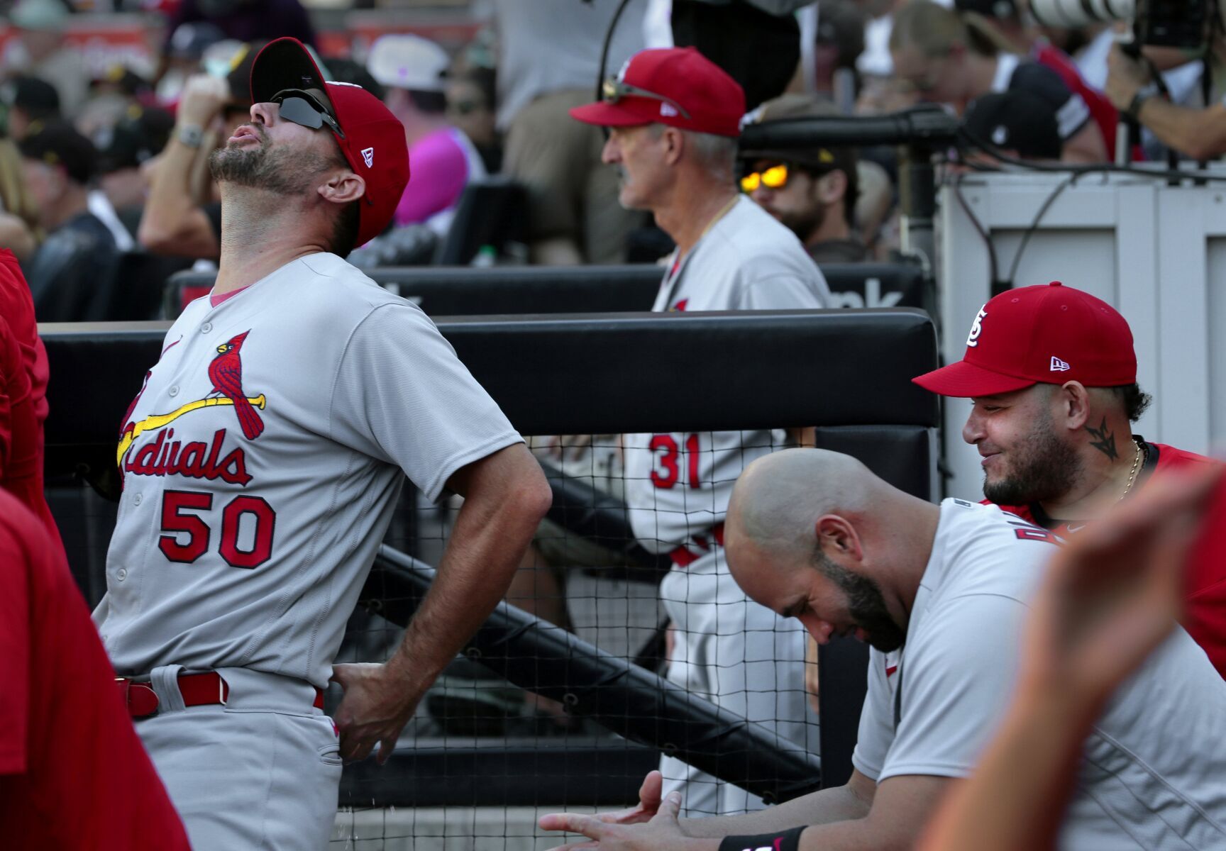 Cardinals take one from Padres 5-4 off Donovan grand slam
